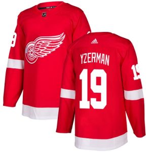 Herren Detroit Red Wings Eishockey Trikot Steve Yzerman #19 Authentic Rot Heim